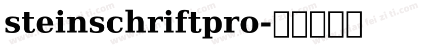 steinschriftpro字体转换