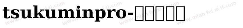 tsukuminpro字体转换