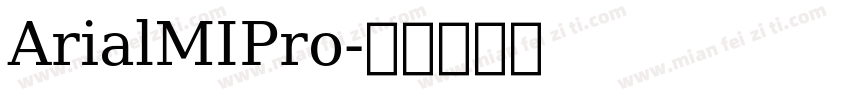 ArialMIPro字体转换