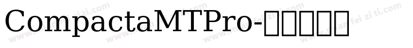 CompactaMTPro字体转换
