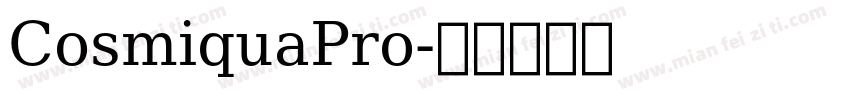 CosmiquaPro字体转换