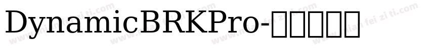 DynamicBRKPro字体转换