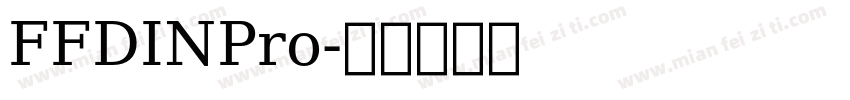 FFDINPro字体转换