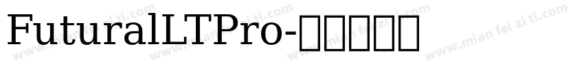 FuturalLTPro字体转换