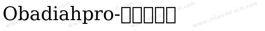 Obadiahpro字体转换