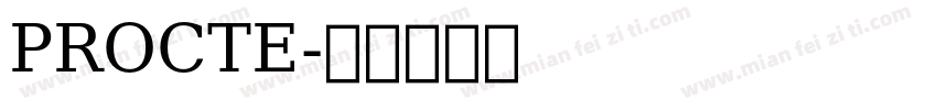 PROCTE字体转换