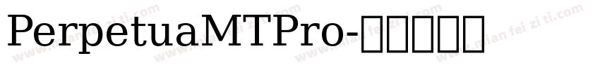 PerpetuaMTPro字体转换