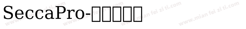 SeccaPro字体转换