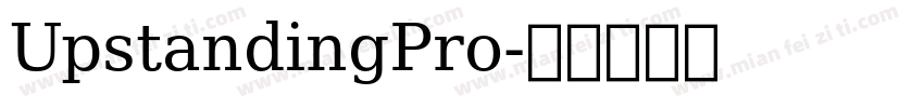 UpstandingPro字体转换