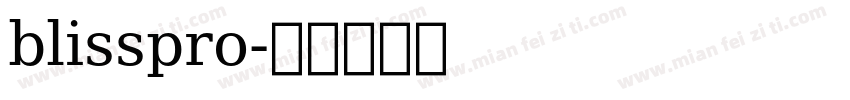 blisspro字体转换