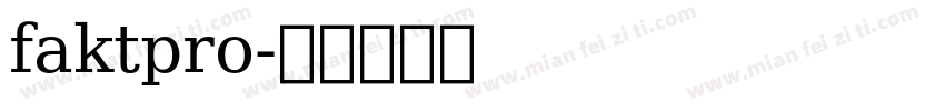 faktpro字体转换