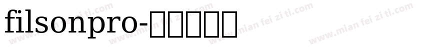 filsonpro字体转换