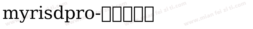 myrisdpro字体转换
