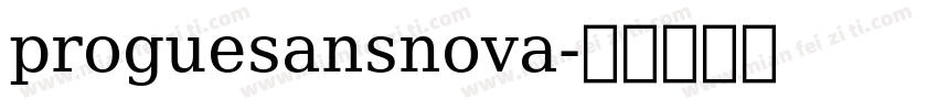 proguesansnova字体转换