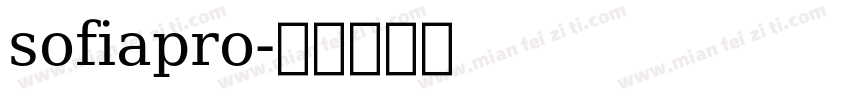 sofiapro字体转换