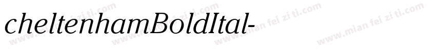 cheltenhamBoldItal字体转换