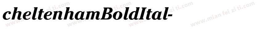 cheltenhamBoldItal字体转换
