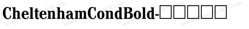 CheltenhamCondBold字体转换