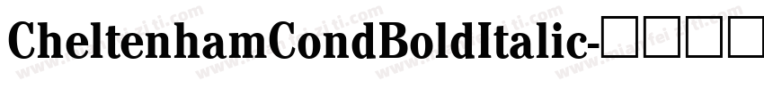 CheltenhamCondBoldItalic字体转换