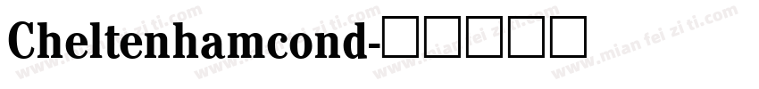 Cheltenhamcond字体转换