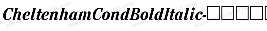 CheltenhamCondBoldItalic字体转换