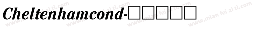 Cheltenhamcond字体转换