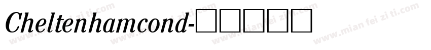 Cheltenhamcond字体转换