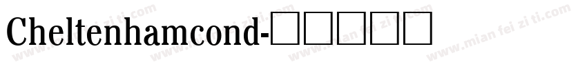 Cheltenhamcond字体转换