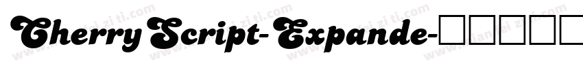 CherryScript-Expande字体转换