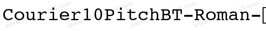 Courier10PitchBT-Roman字体转换
