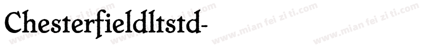 Chesterfieldltstd字体转换