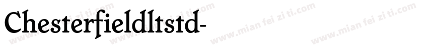 Chesterfieldltstd字体转换