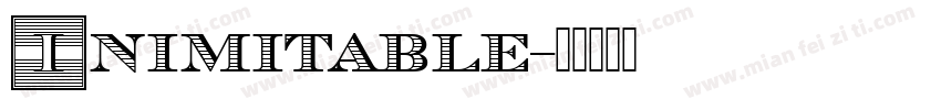 Inimitable字体转换