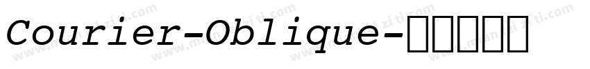 Courier-Oblique字体转换