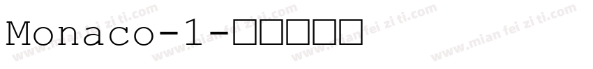 Monaco-1字体转换