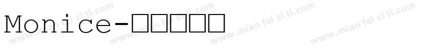 Monice字体转换