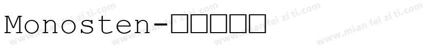 Monosten字体转换