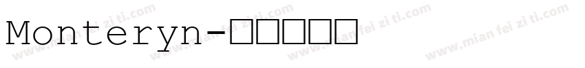 Monteryn字体转换