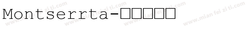 Montserrta字体转换