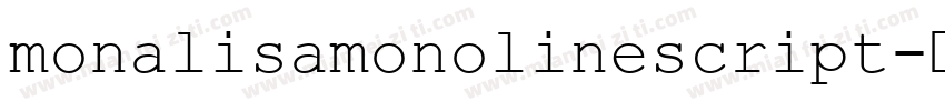 monalisamonolinescript字体转换