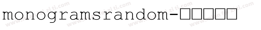 monogramsrandom字体转换