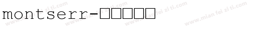 montserr字体转换