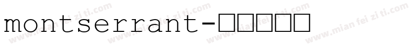 montserrant字体转换