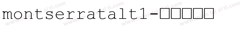montserratalt1字体转换