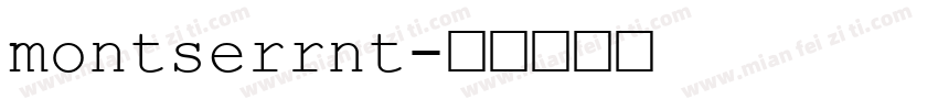montserrnt字体转换