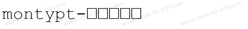 montypt字体转换