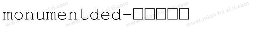 monumentded字体转换