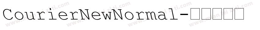 CourierNewNormal字体转换