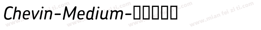 Chevin-Medium字体转换