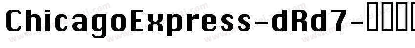 ChicagoExpress-dRd7字体转换